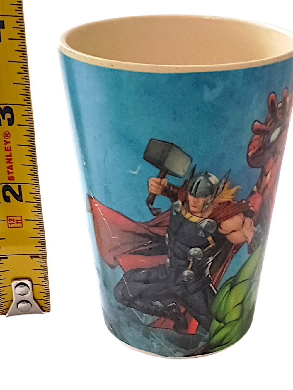 Vintage Marvel Avengers Melamine Cup 0121A Comic Plastic Super Heroes The Hulk - Picture 2 of 16